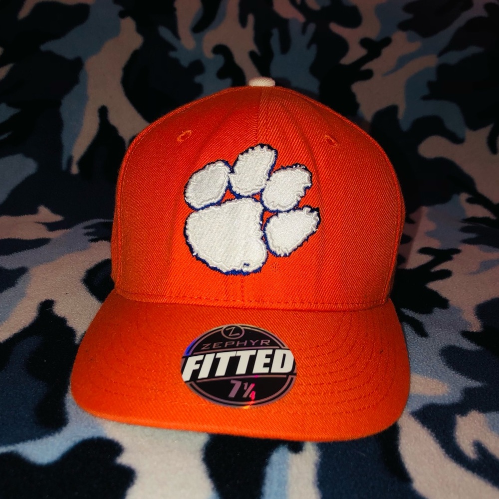 Clemson Tigers Fitted, 7 1/4 Authentic Zephyr Hat